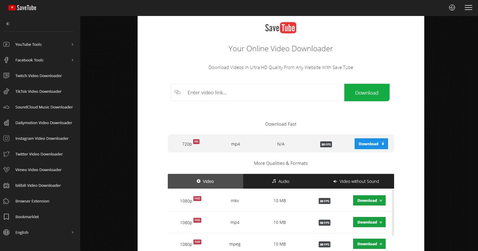 Save.tube YouTube Video Downloader