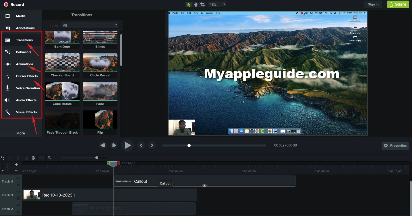 Video Editing Features 